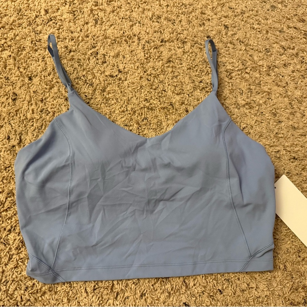 Lululemon Athletica Blue Cropped Cami Tank